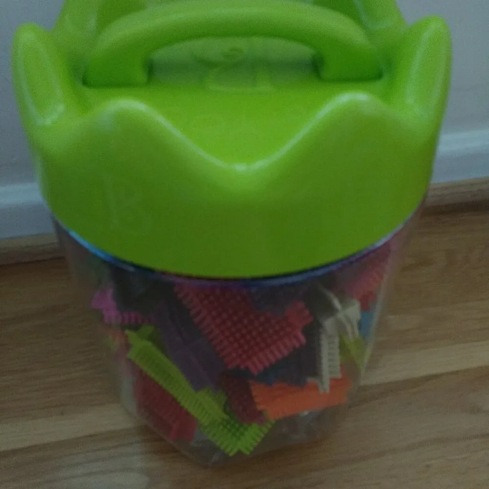 BYOU JUST B. Bristle Building block Stackadoos with case like New